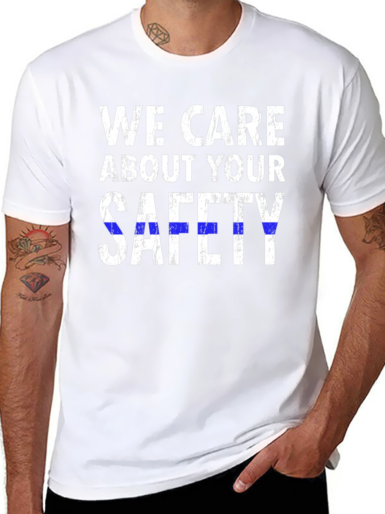 We Care About Your Safety T-Shirt