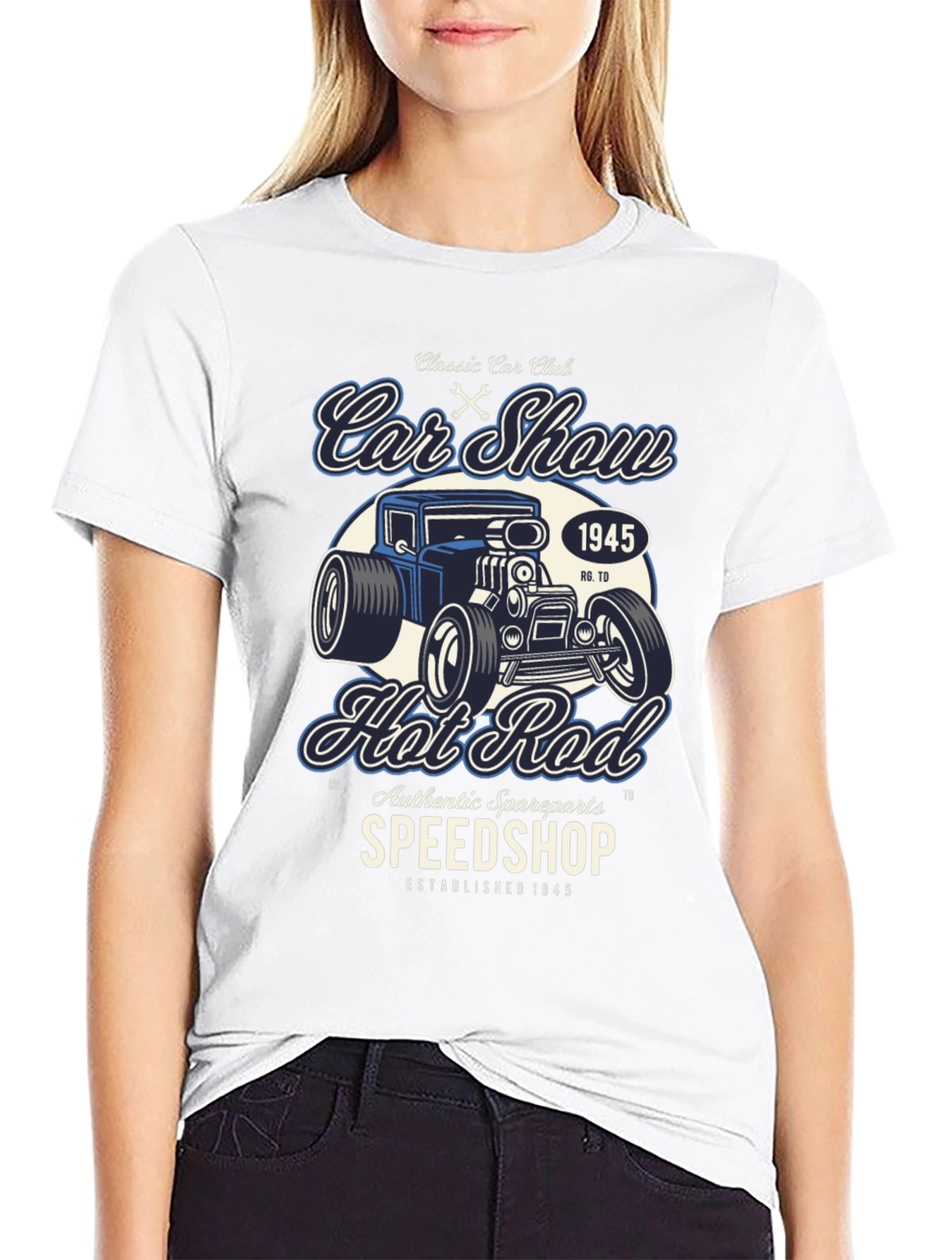 Classic Car Club Hot Rod Graphic T-Shirt