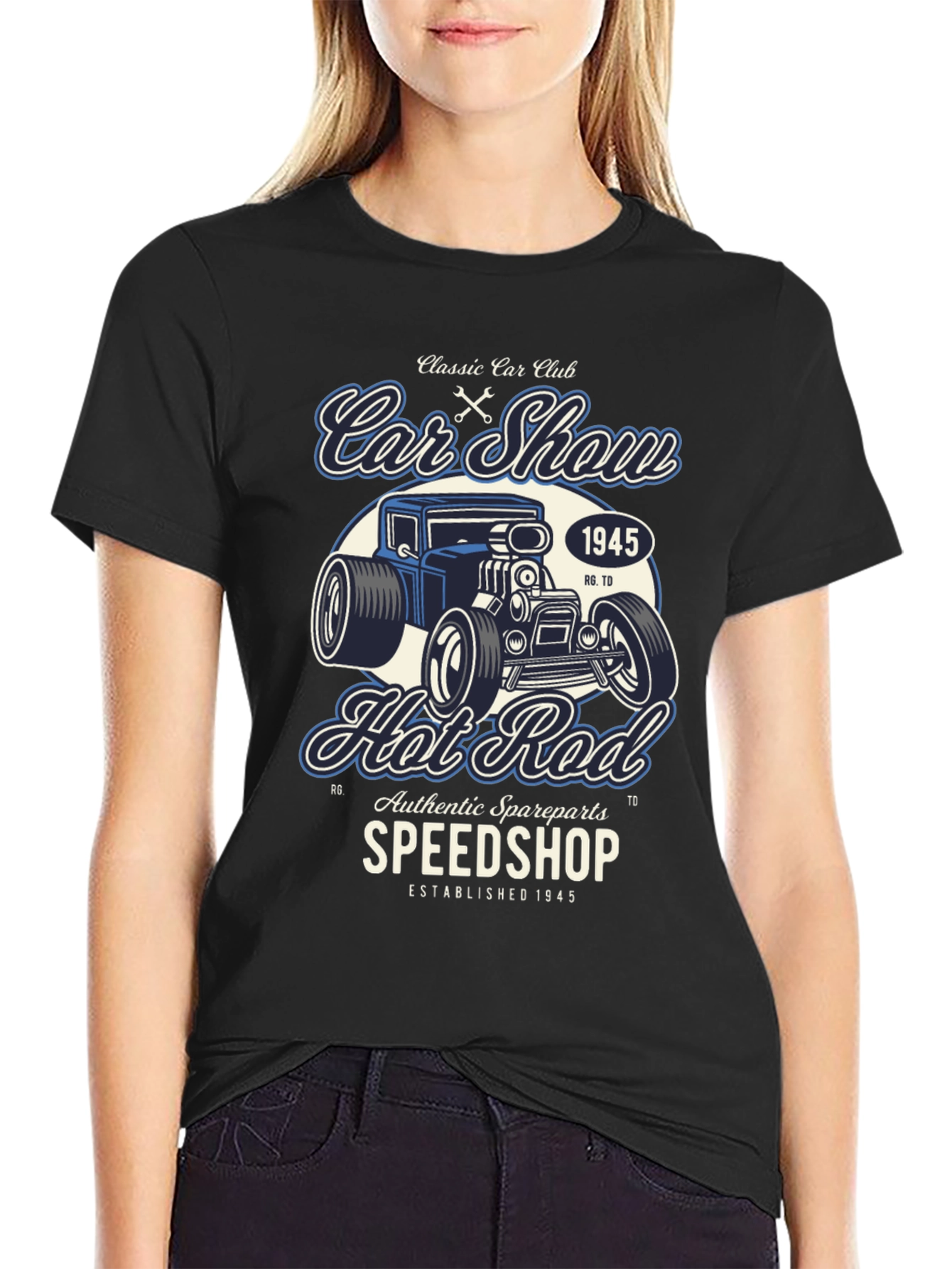 Classic Car Club Hot Rod Graphic T-Shirt