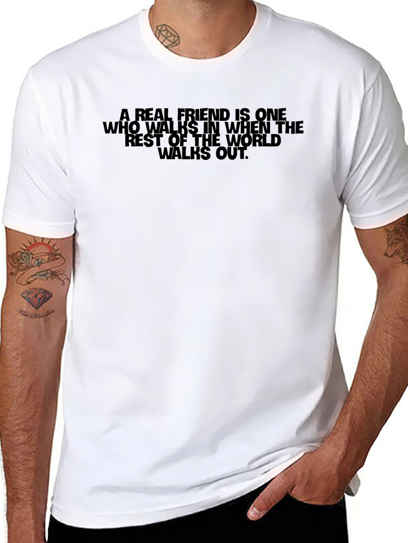 A Real Friend T-Shirt - Inspiring Graphic Tee