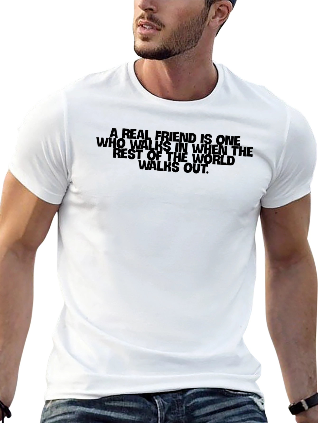 A Real Friend T-Shirt - Inspiring Graphic Tee