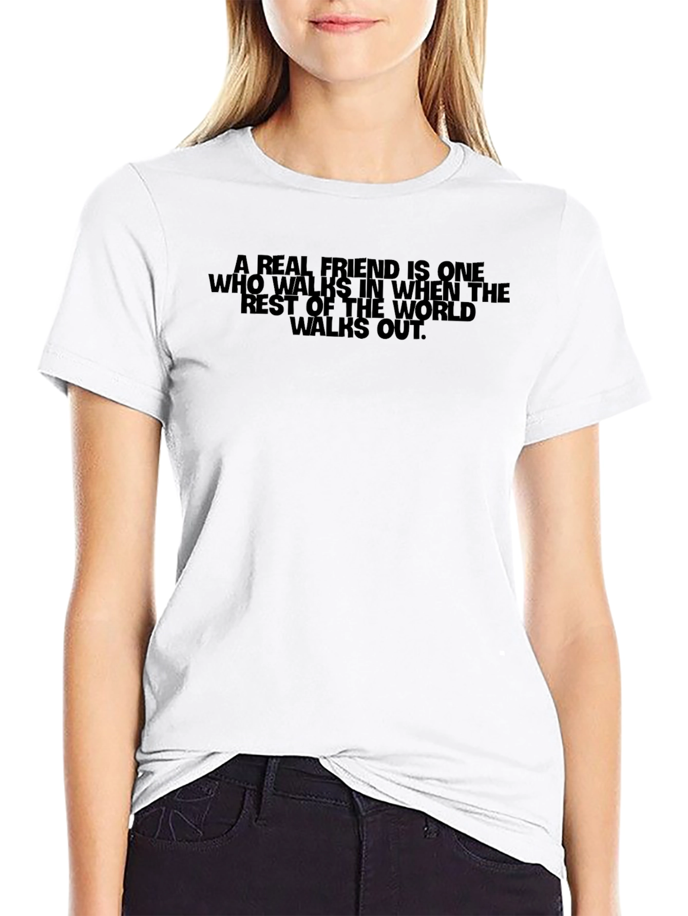 A Real Friend T-Shirt - Inspiring Graphic Tee