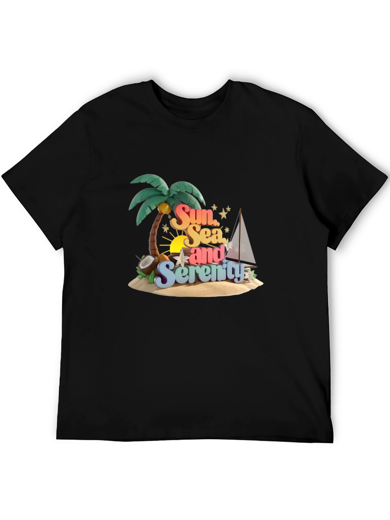 Sun Sea and Serenity Graphic T-Shirt