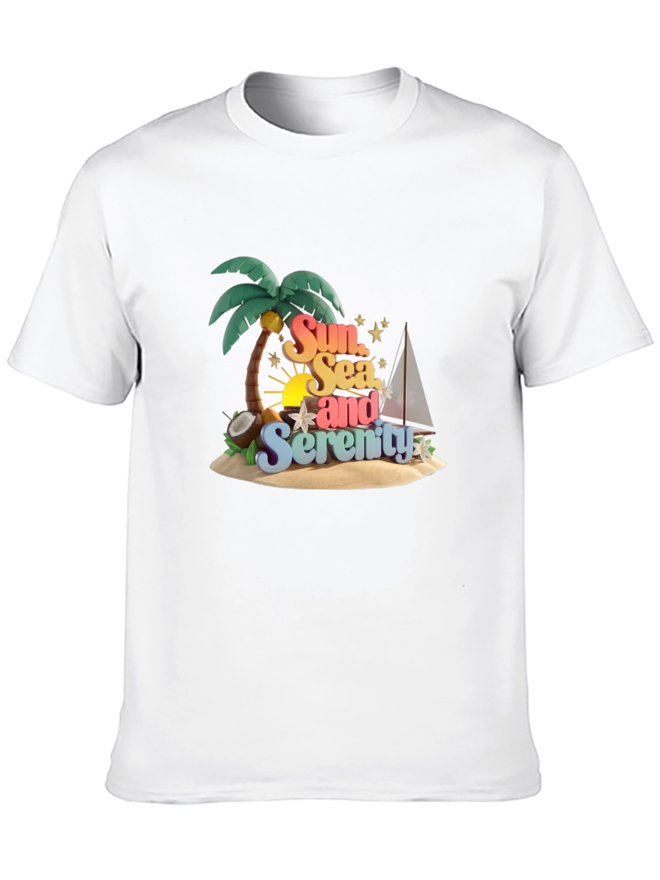 Sun Sea and Serenity Graphic T-Shirt