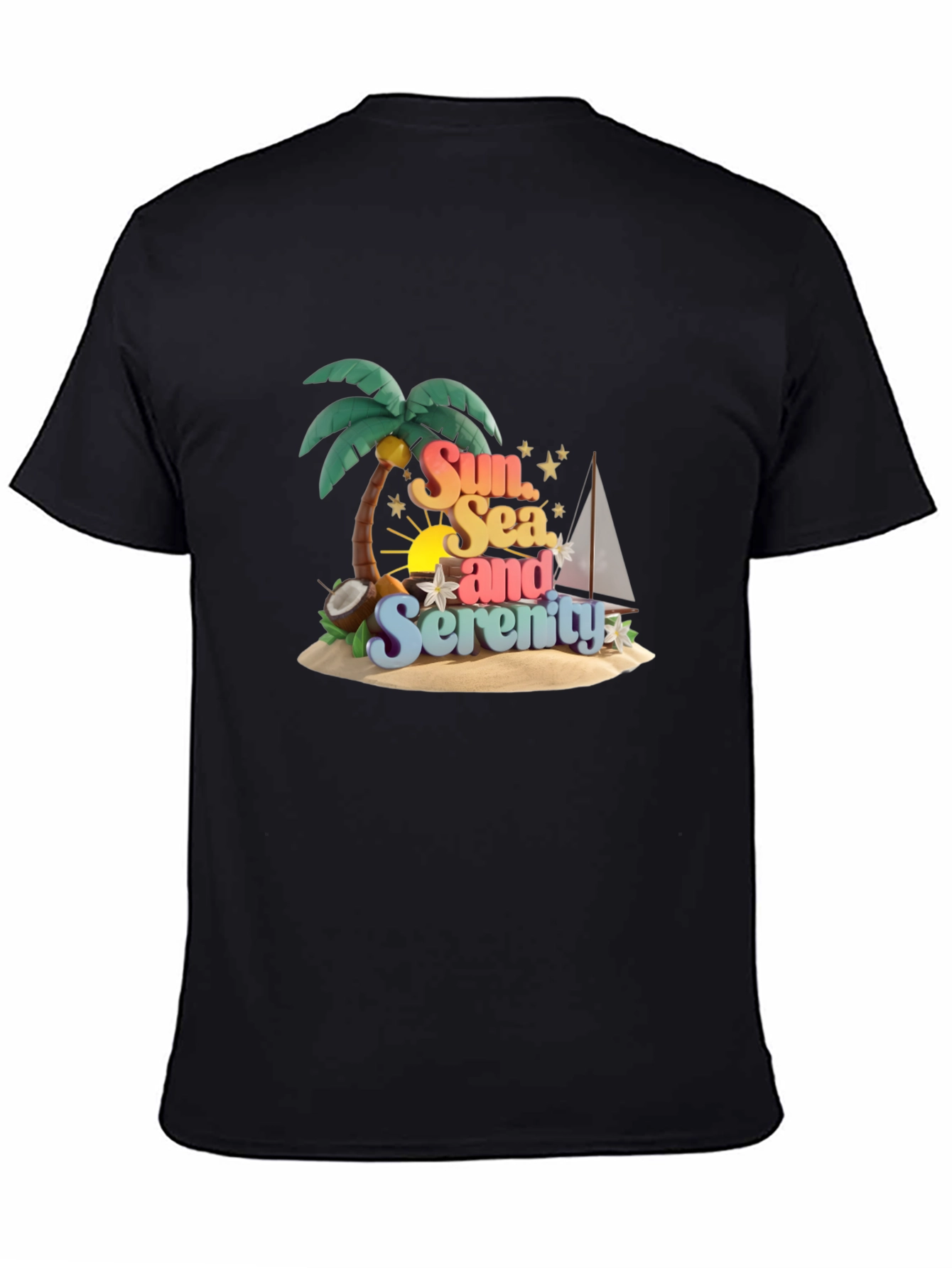 Sun Sea and Serenity Graphic T-Shirt