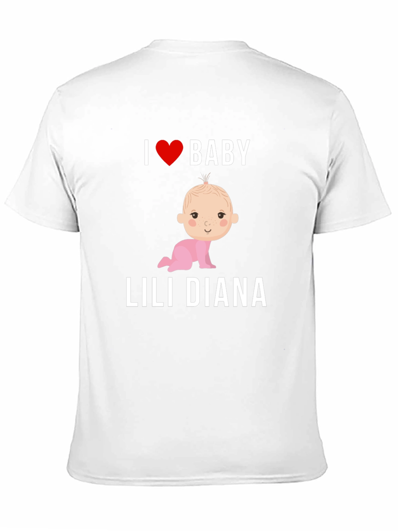 I Love Baby Lili Diana T-Shirt Cute Baby Tee