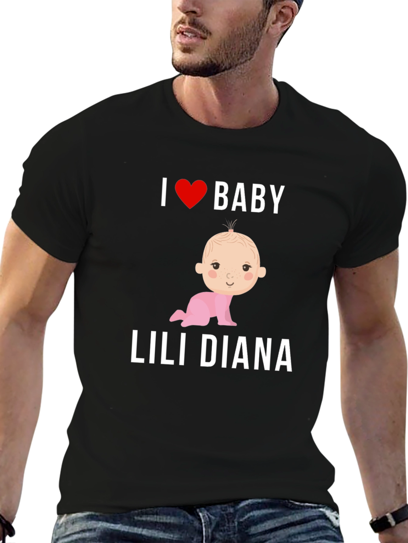 I Love Baby Lili Diana T-Shirt Cute Baby Tee