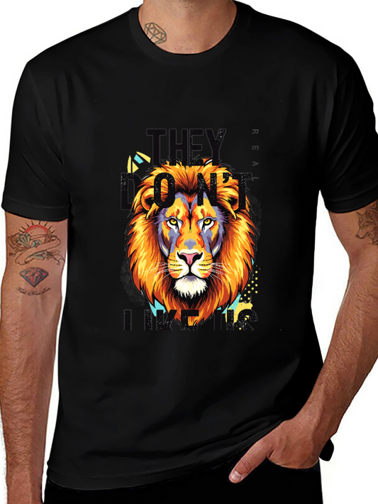 Lion King Graphic Print Black T-Shirt