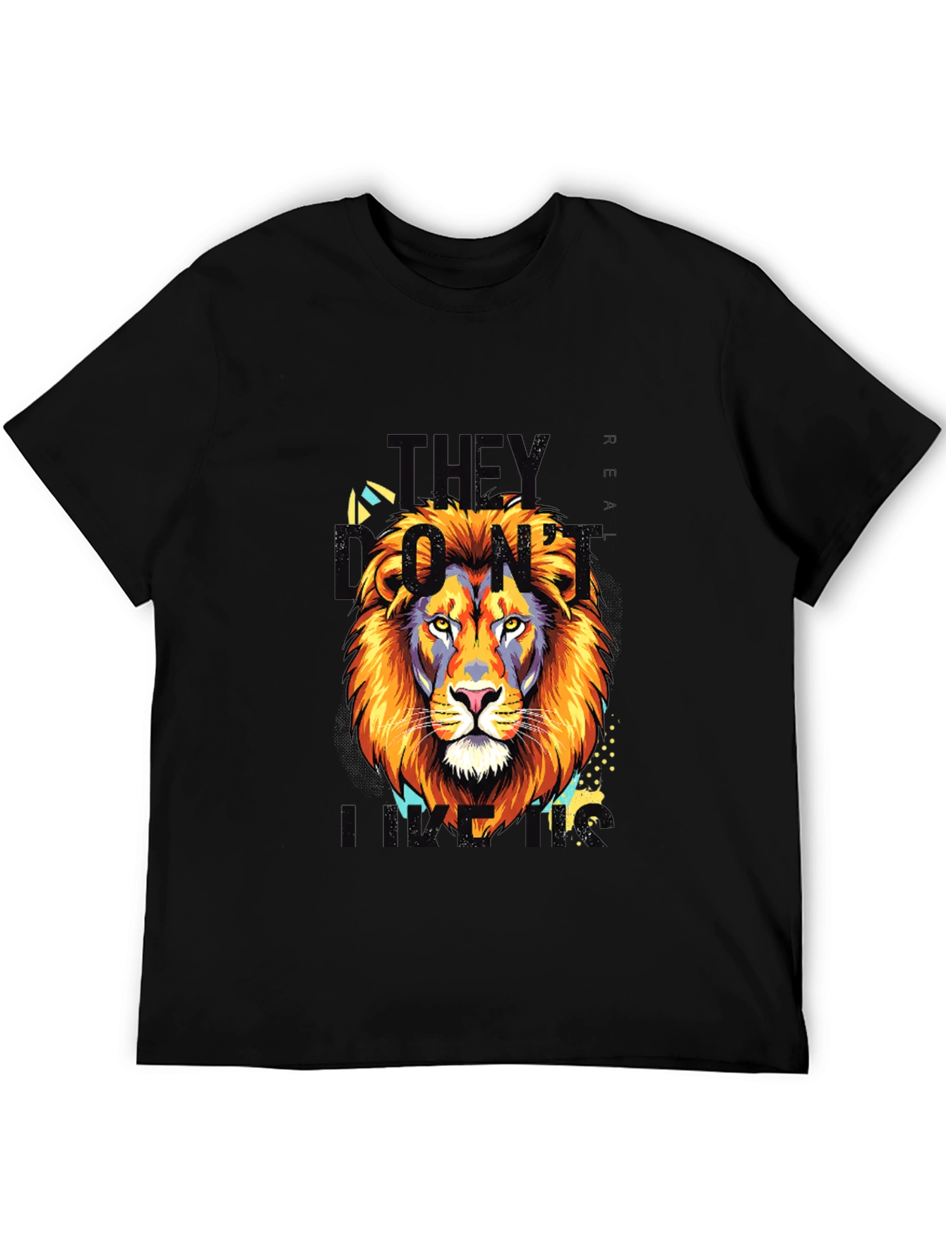 Lion King Graphic Print Black T-Shirt
