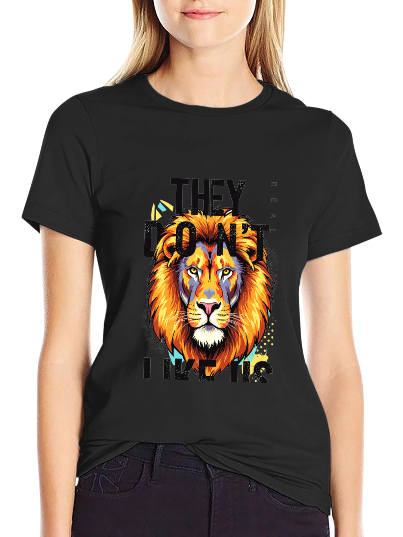 Lion King Graphic Print Black T-Shirt