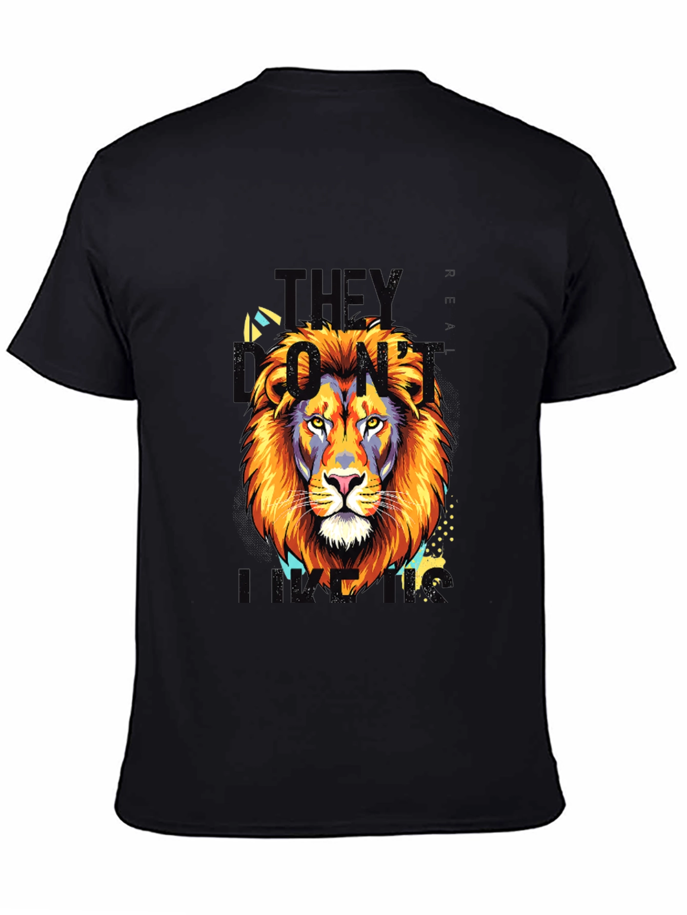 Lion King Graphic Print Black T-Shirt