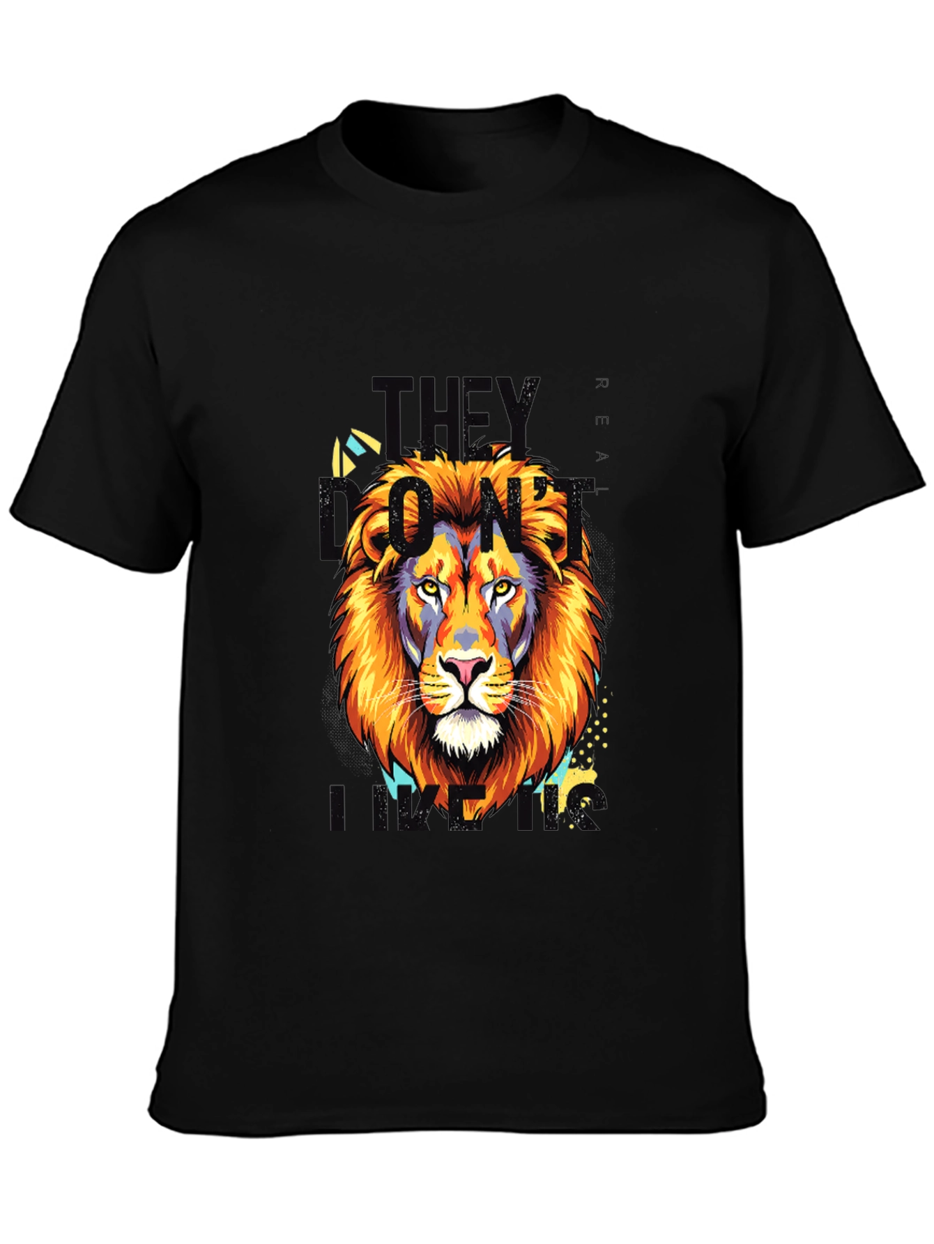 Lion King Graphic Print Black T-Shirt