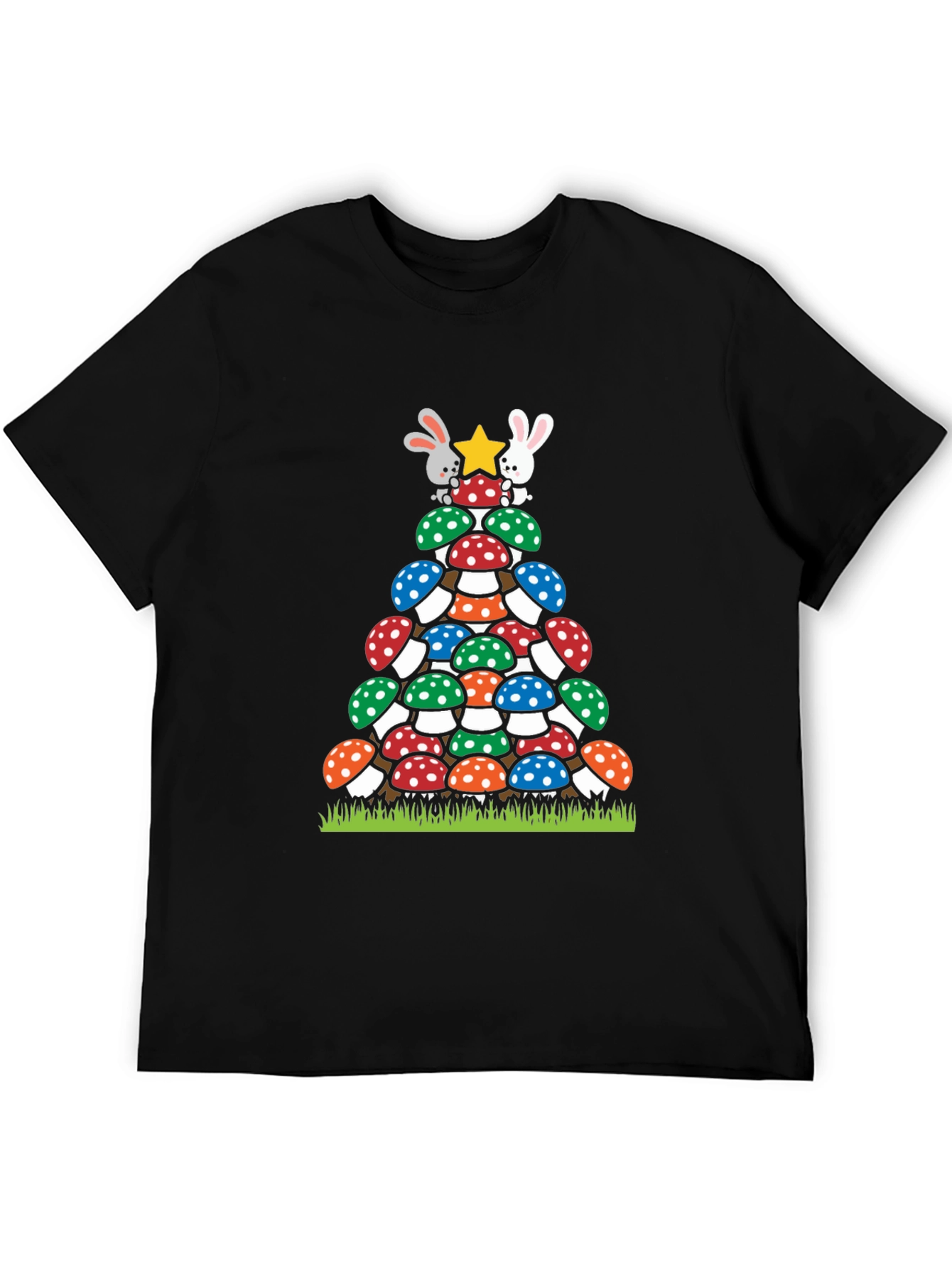 Mushroom Christmas Tree T-Shirt
