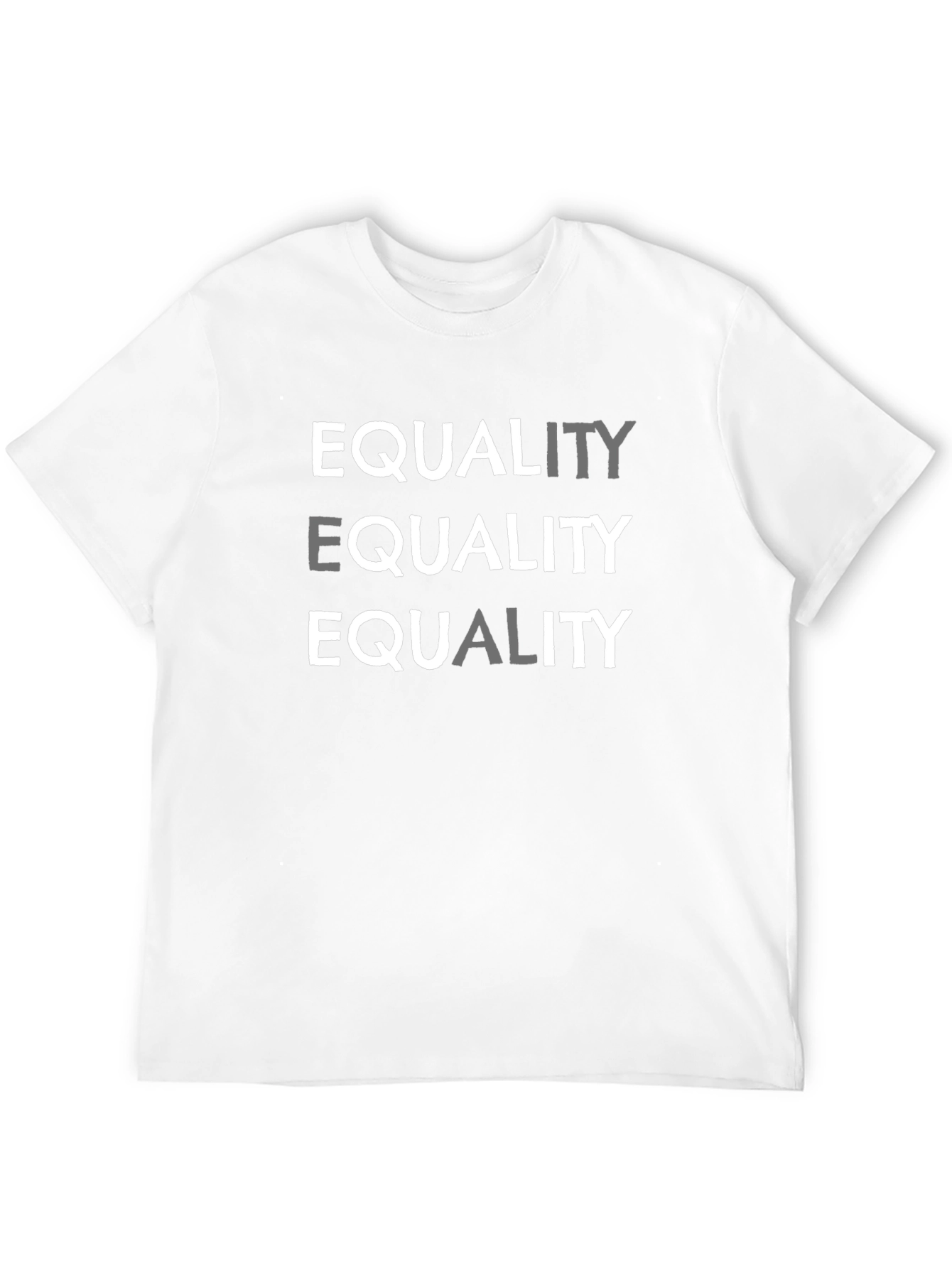 Equality Graphic Print Crew Neck T-Shirt