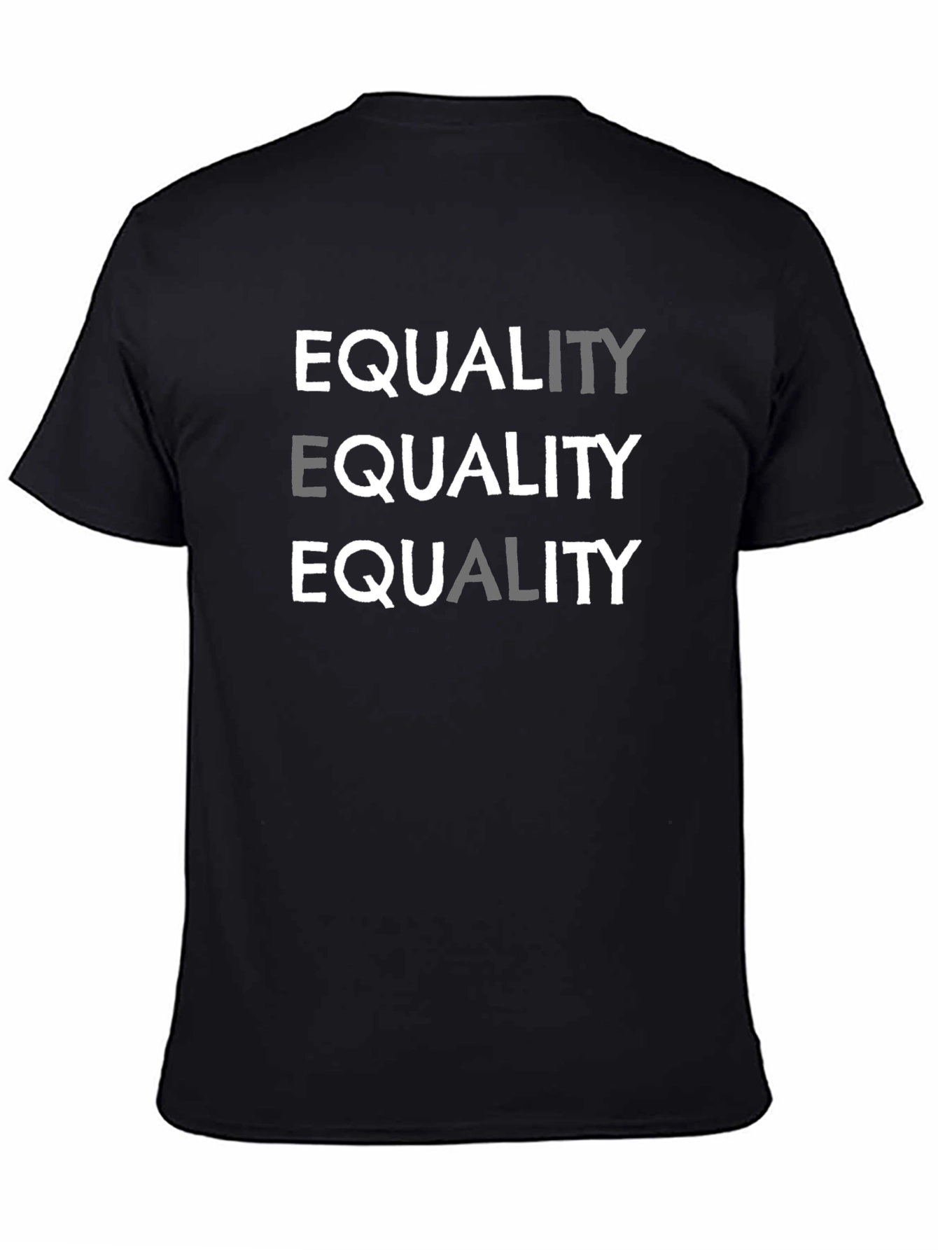 Equality Graphic Print Crew Neck T-Shirt