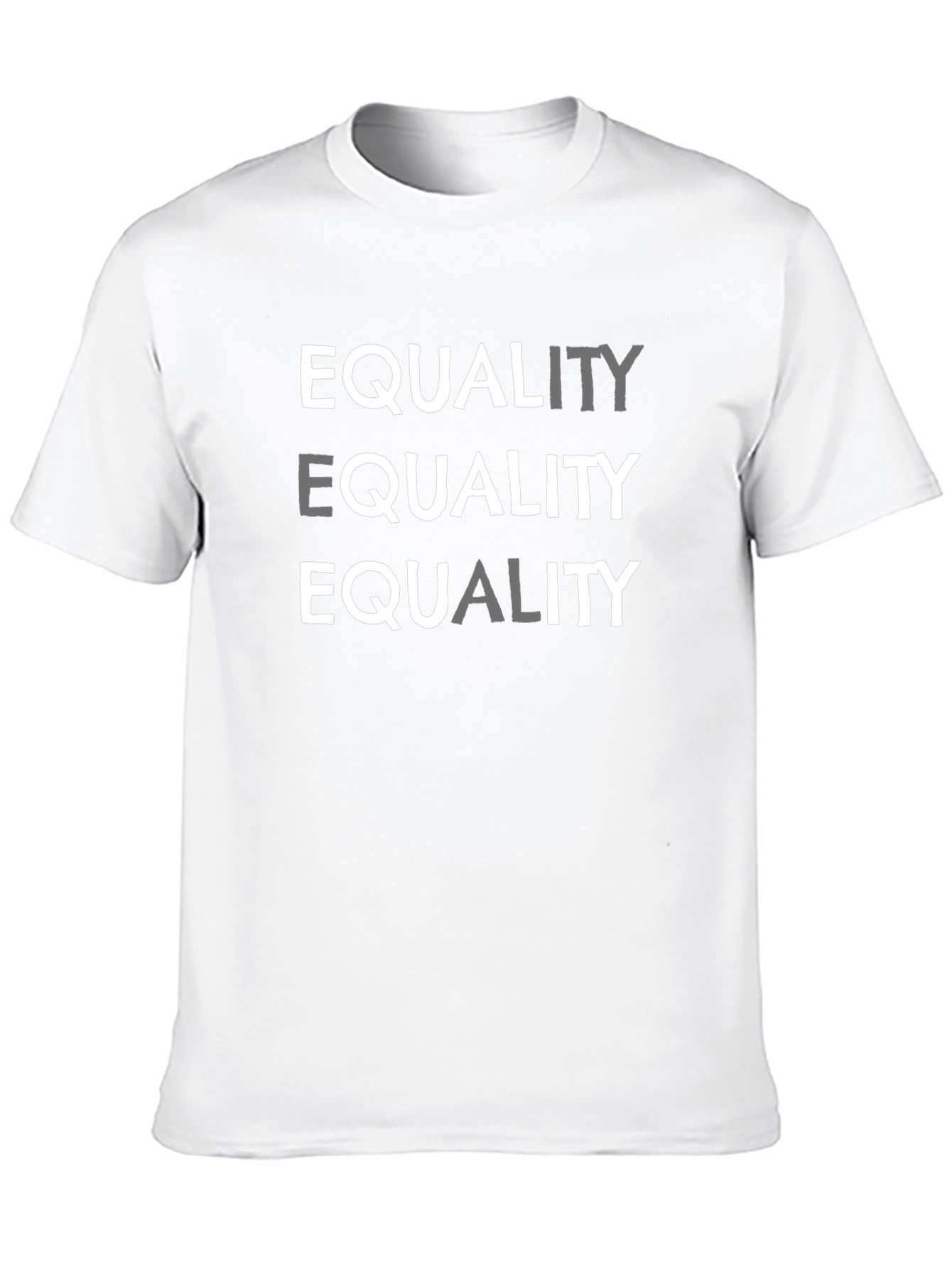 Equality Graphic Print Crew Neck T-Shirt
