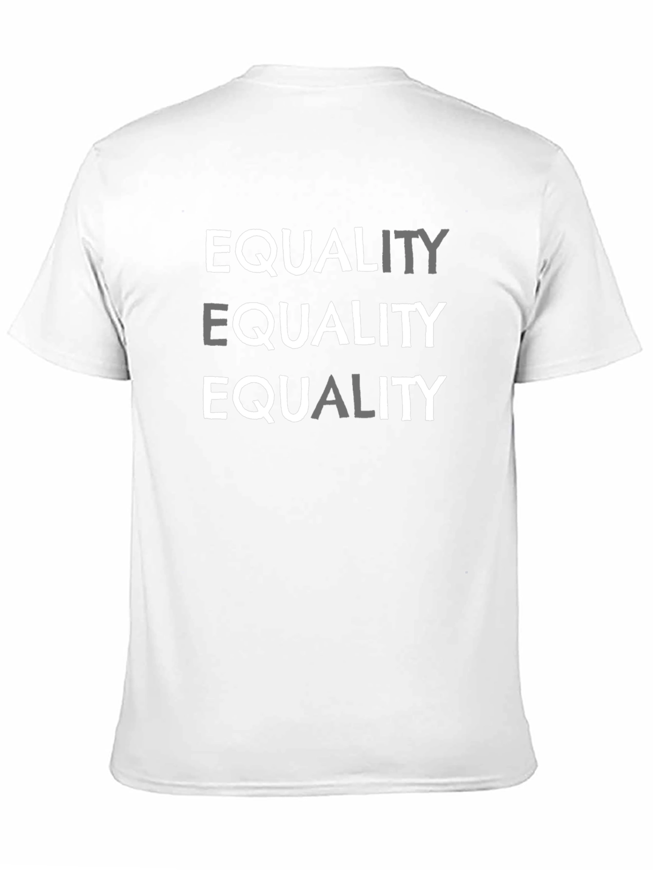 Equality Graphic Print Crew Neck T-Shirt