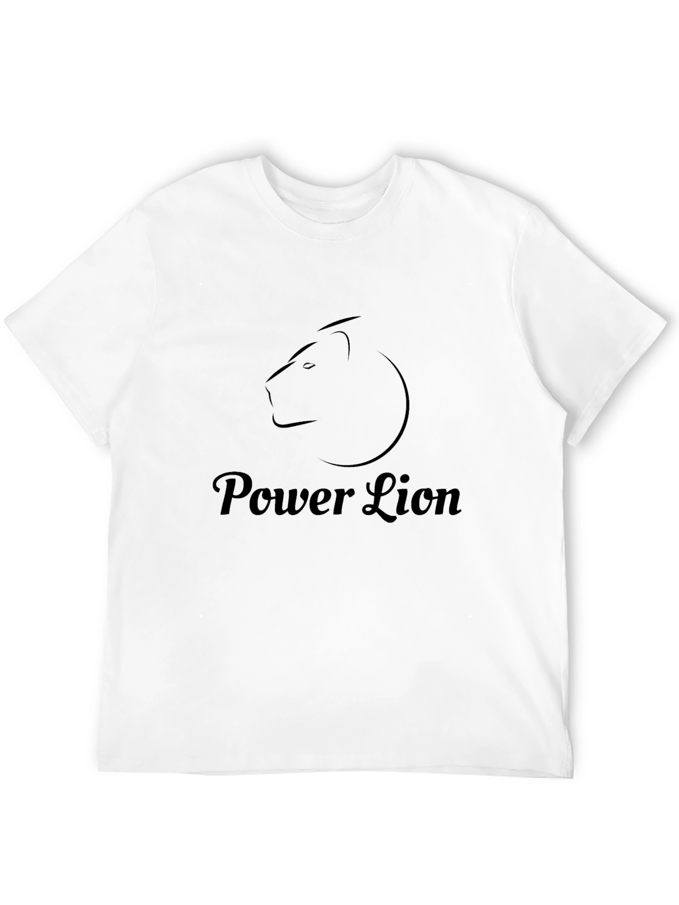Power Lion Black Graphic Tee