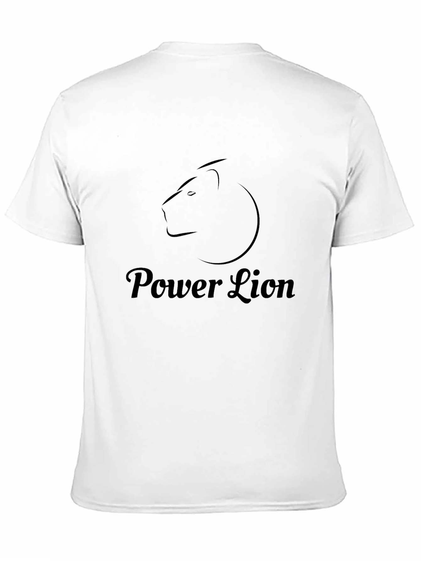 Power Lion Black Graphic Tee