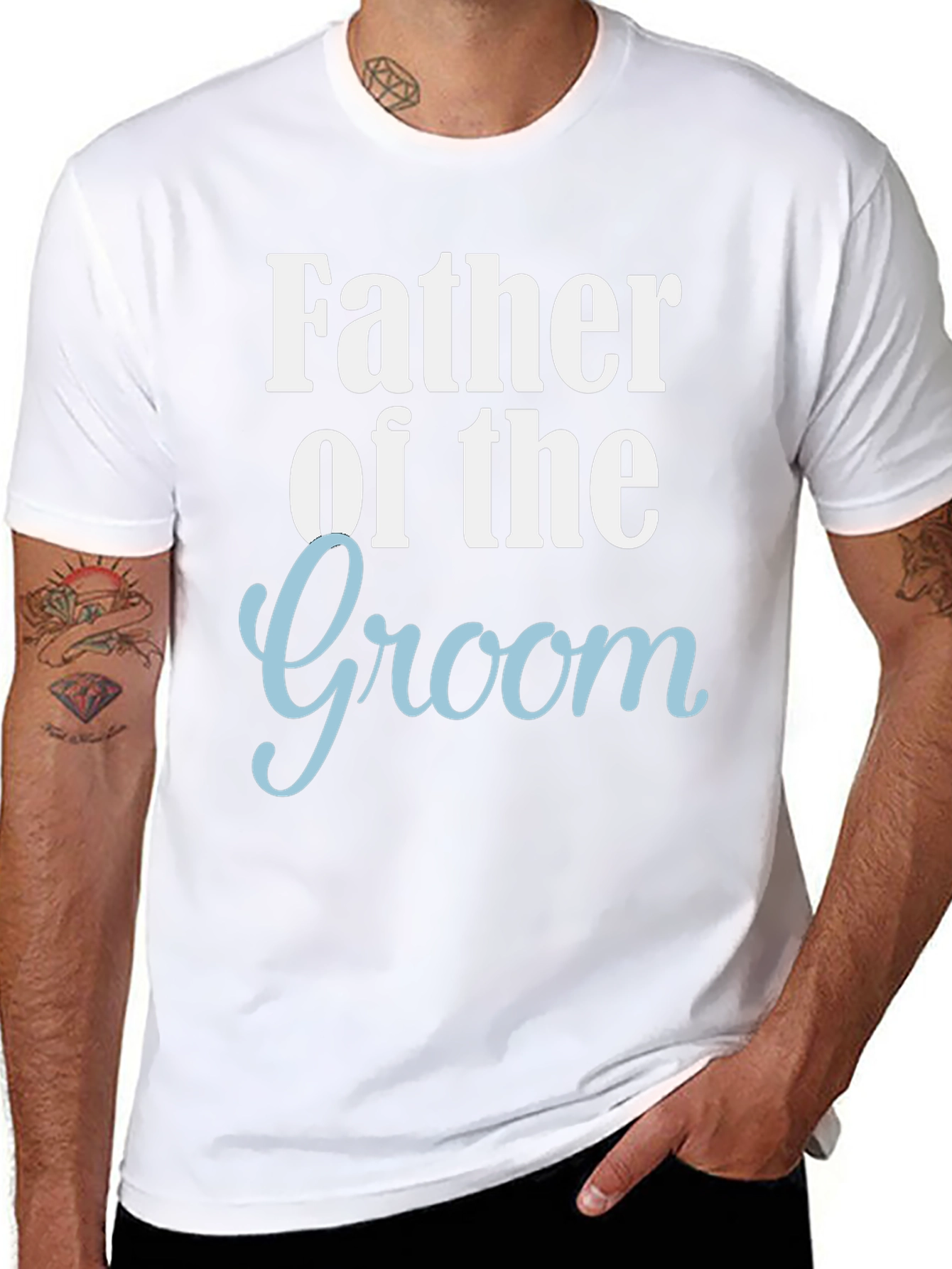 Father of the Groom Crew Neck T-Shirt