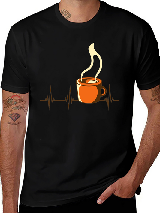 Coffee Lovers Heartbeat Tee