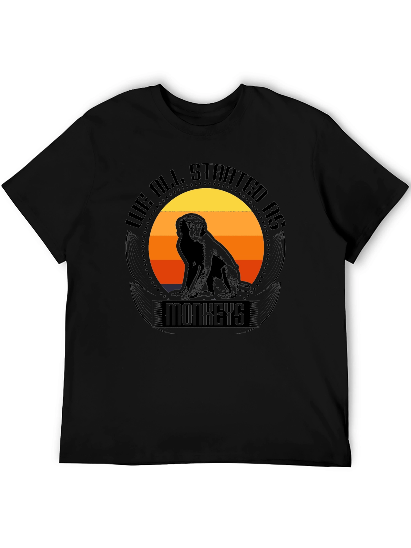 We All Started As Monkeys Graphic Tee