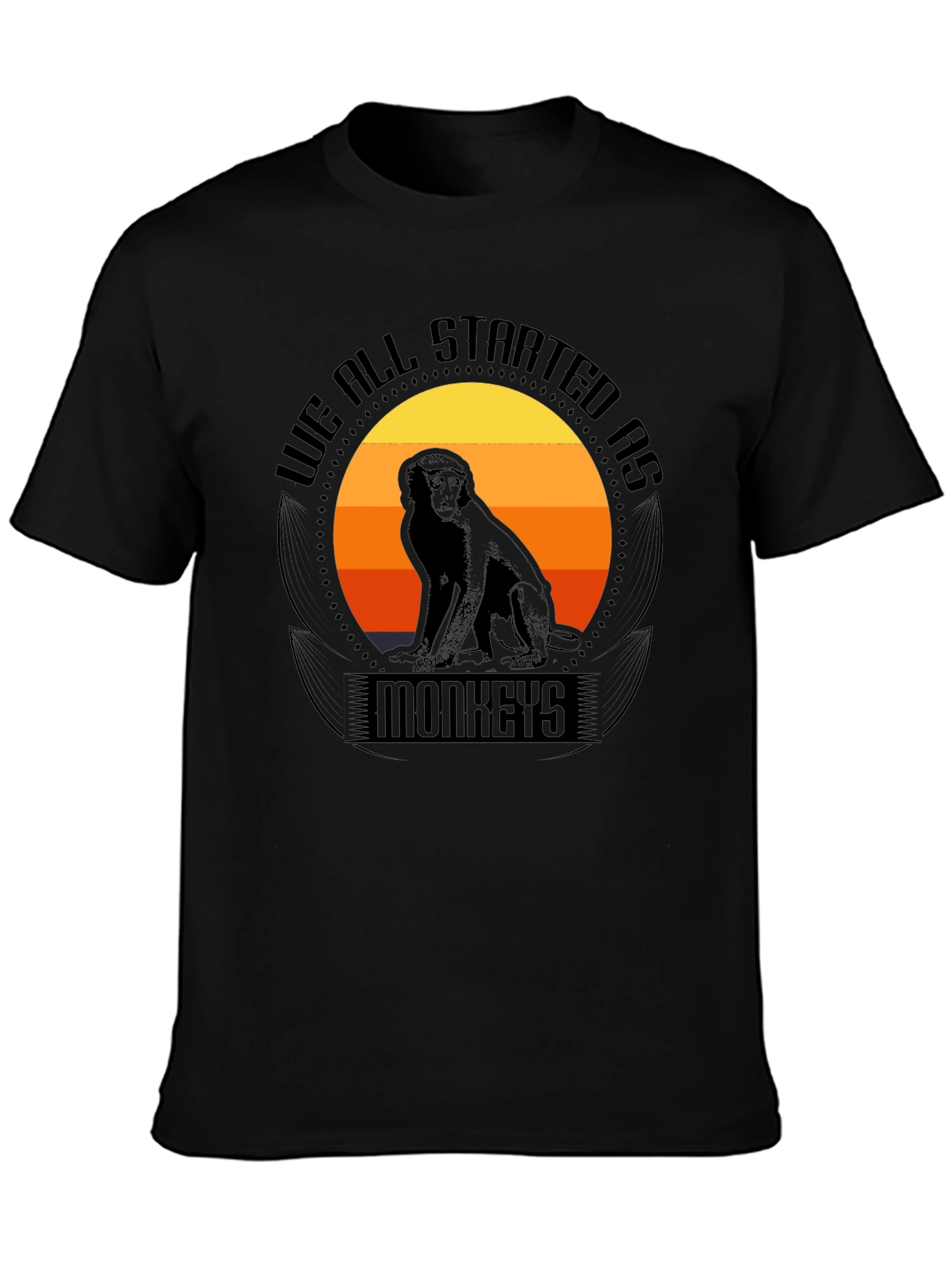 We All Started As Monkeys Graphic Tee
