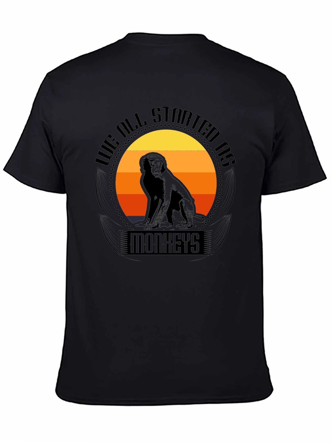We All Started As Monkeys Graphic Tee