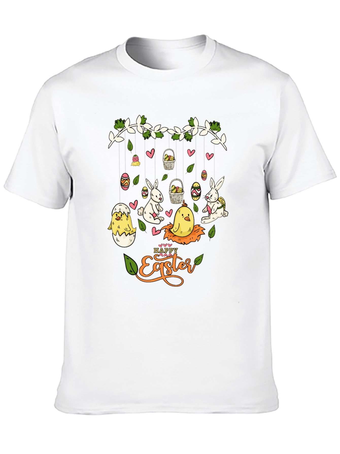 Happy Easter Graphic T-Shirt - Cute Holiday Tee