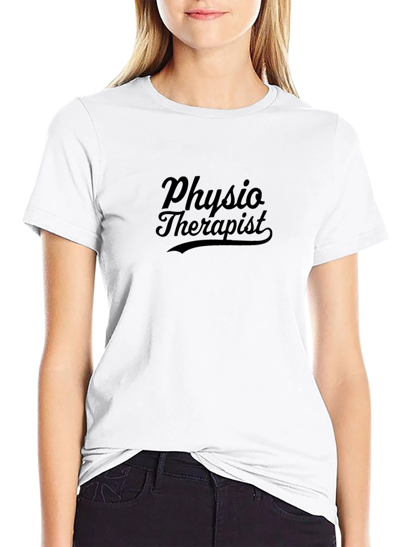 Physio Therapist T-Shirt - Classic Black Cotton Tee