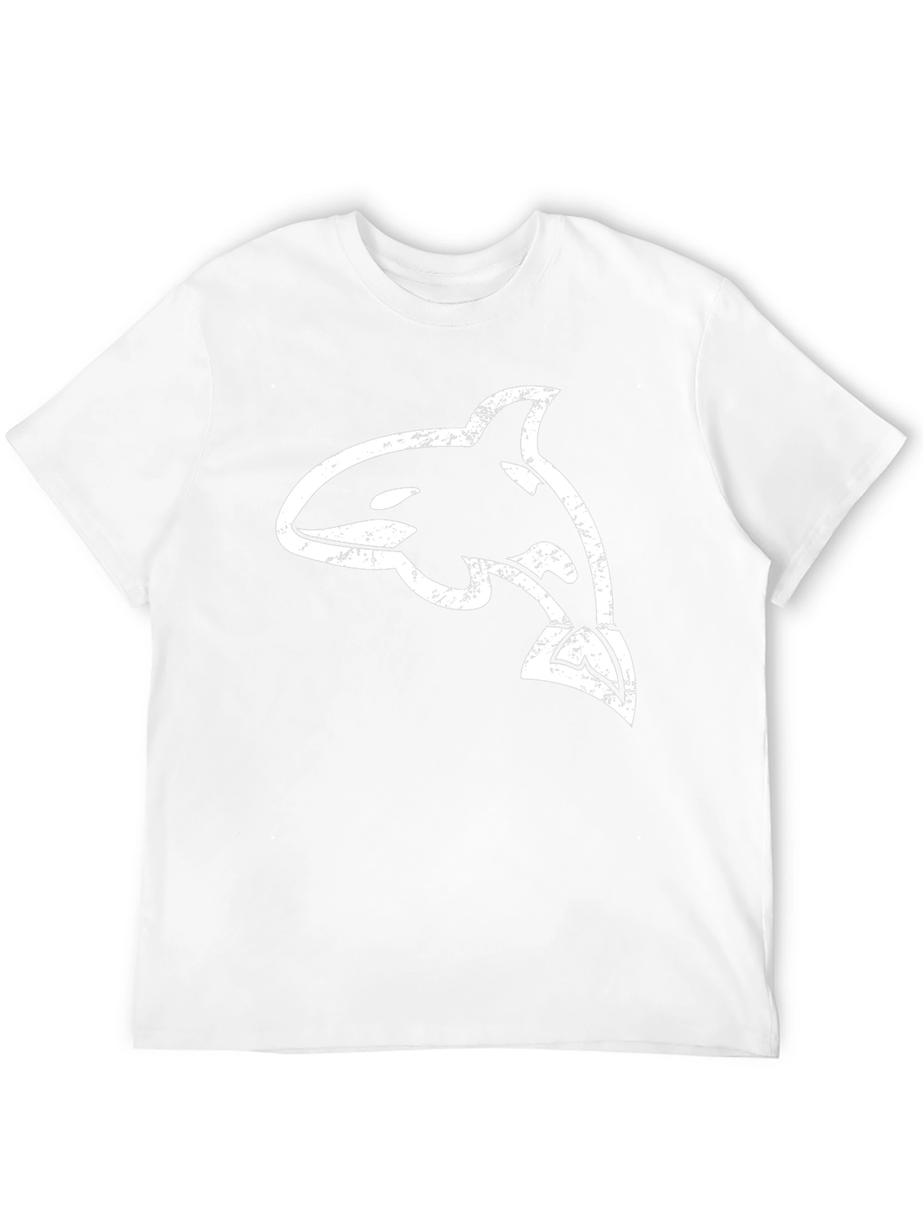 Orca Whale Graphic Tee - Black Cotton Blend