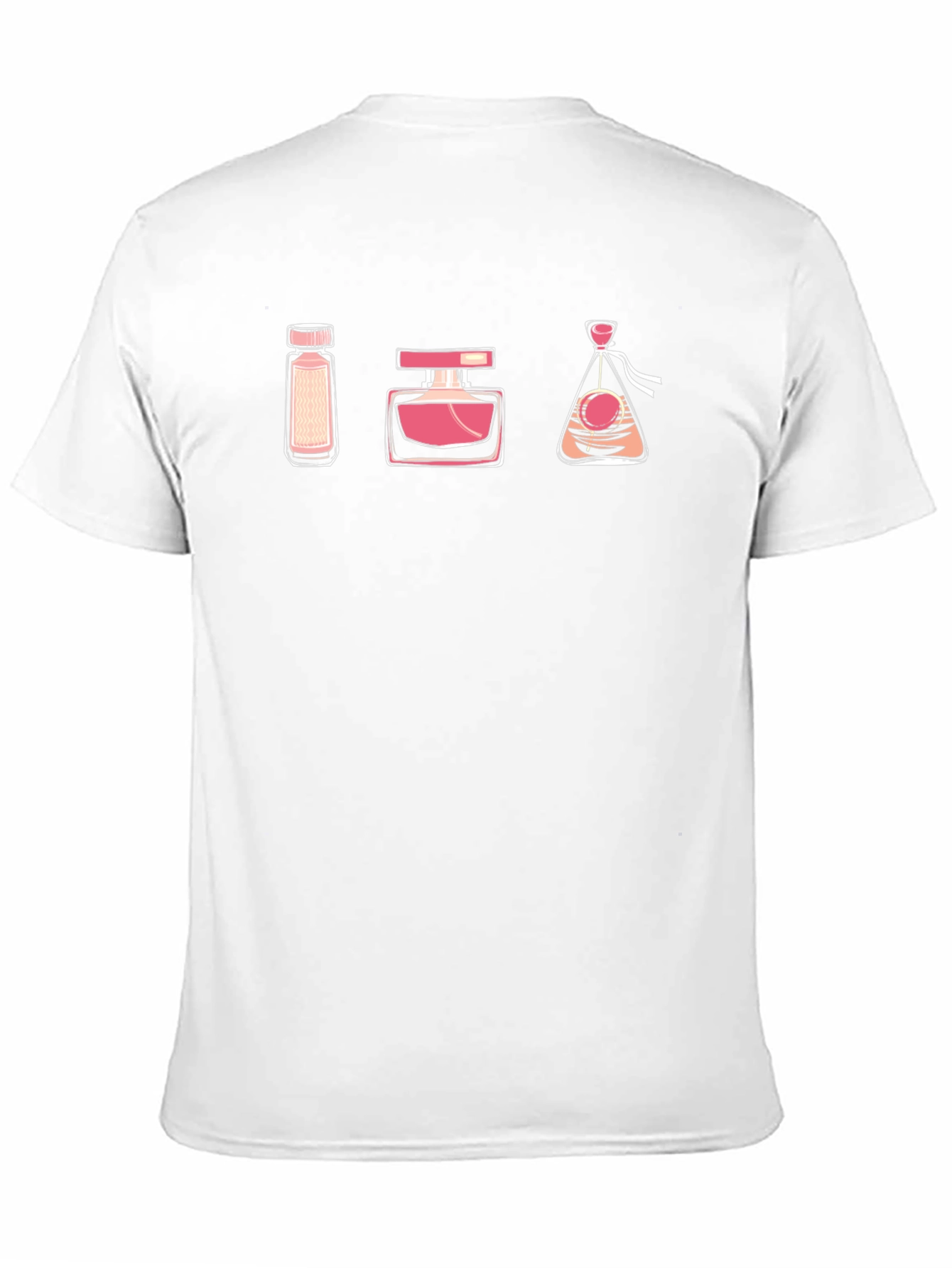 Black T-Shirt with Perfume Bottle Design