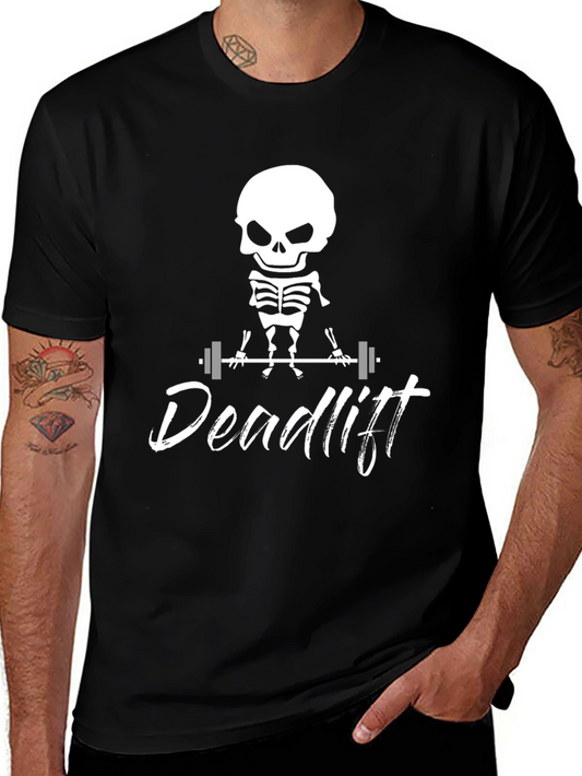 Deadlift Skeleton Graphic T-Shirt
