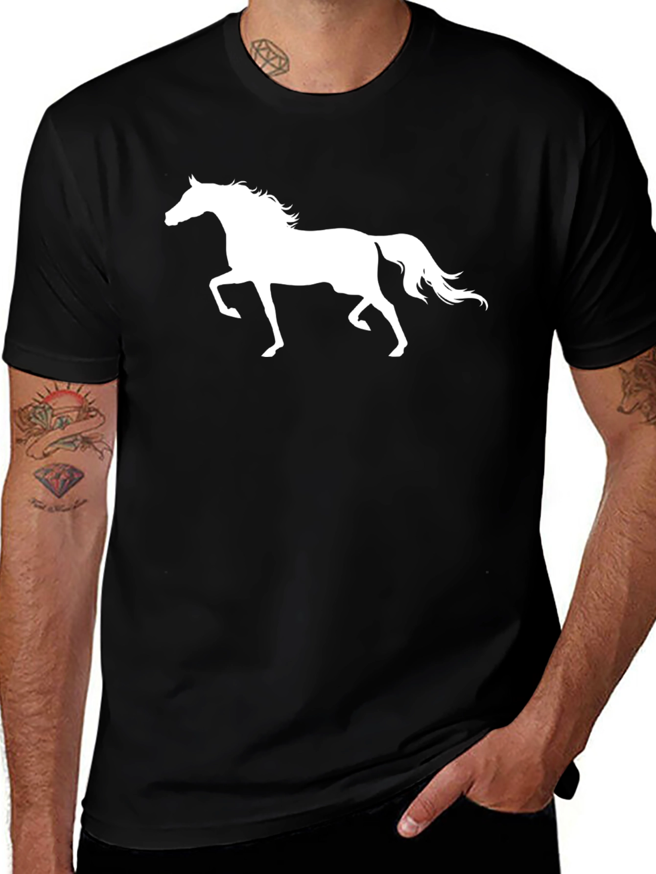 Black Horse Graphic Tee