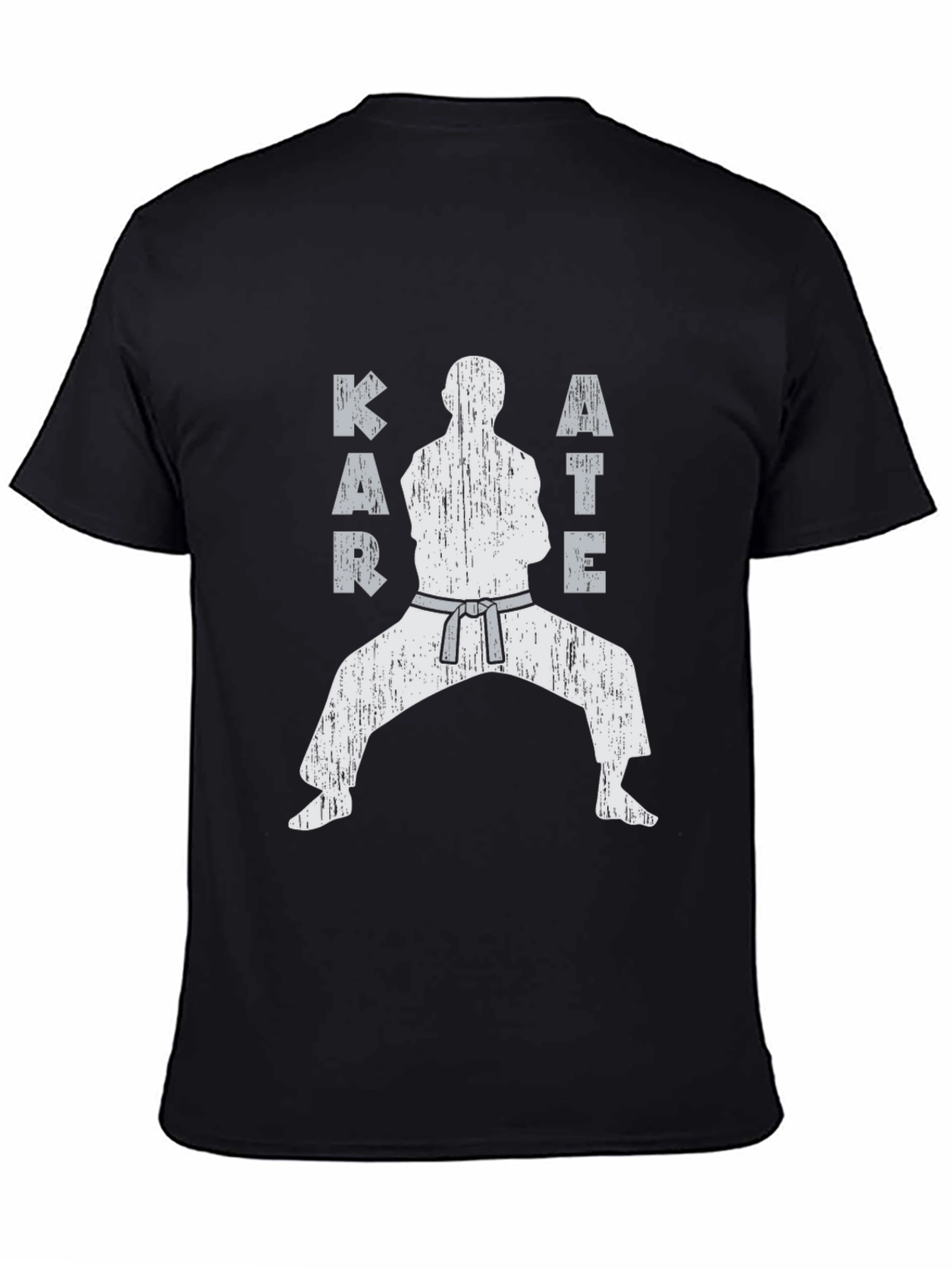 Karate Silhouette Black T-Shirt