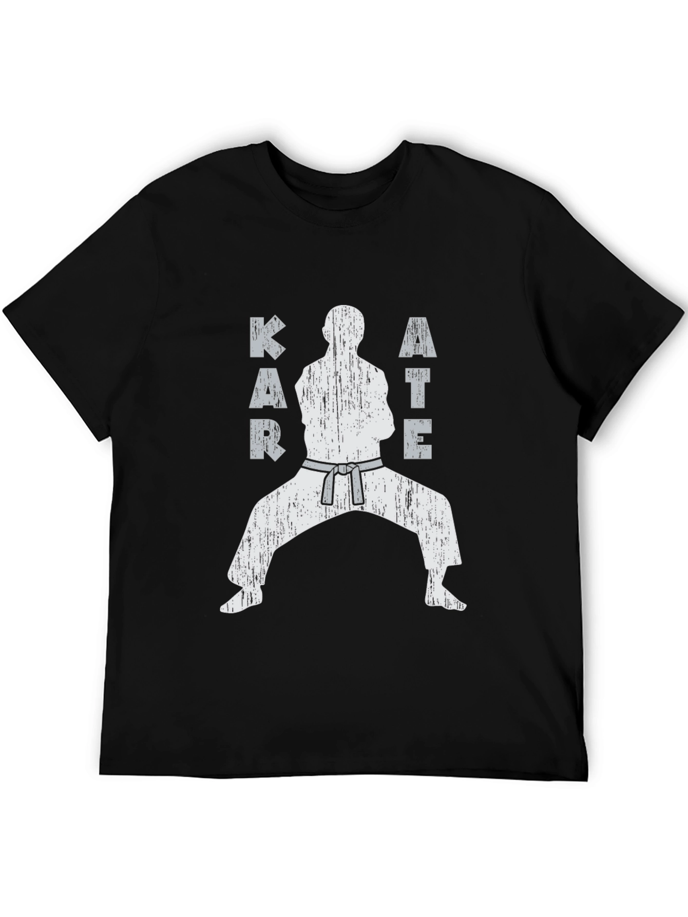 Karate Silhouette Black T-Shirt