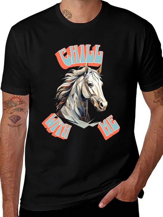 Chill With Me Horse Graphic Tee