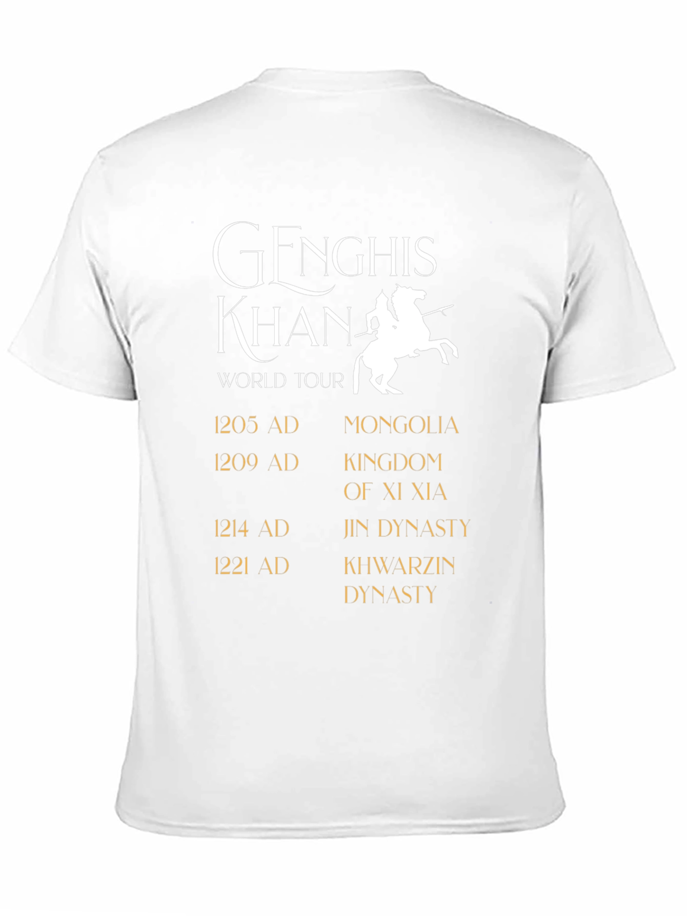 Genghis Khan World Tour Black T-Shirt