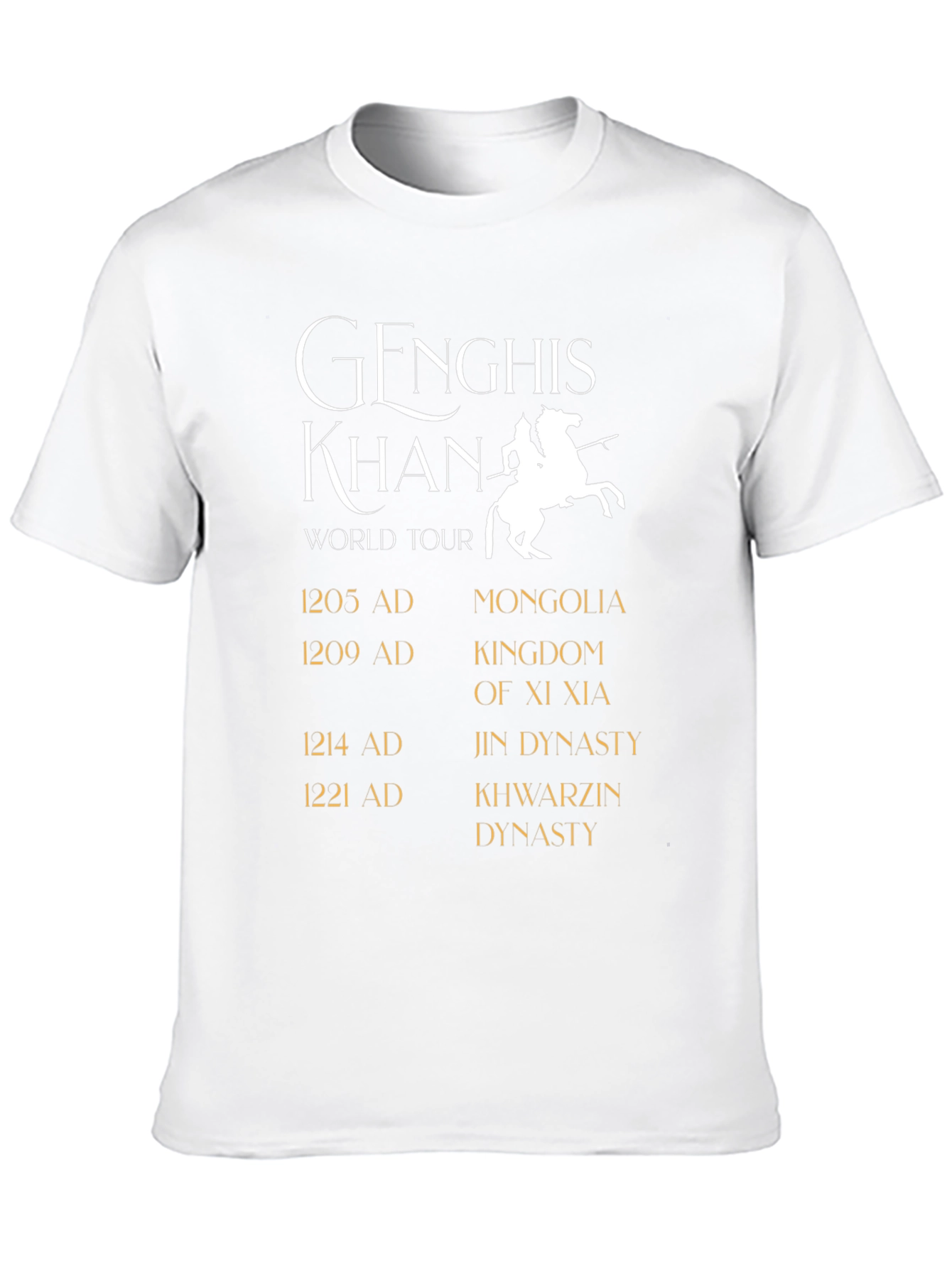 Genghis Khan World Tour Black T-Shirt