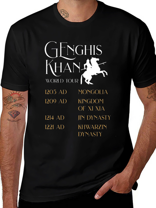 Genghis Khan World Tour Black T-Shirt