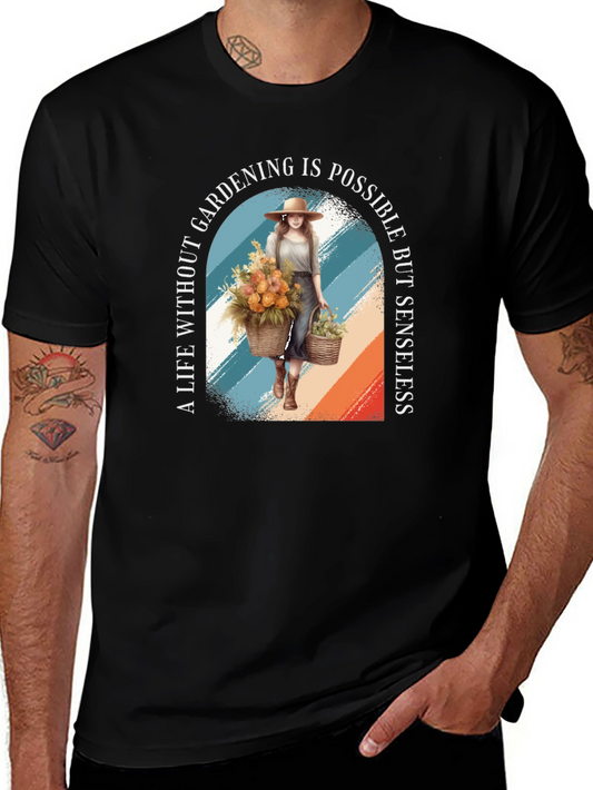 Gardening Lover T-Shirt - Life Without Gardening