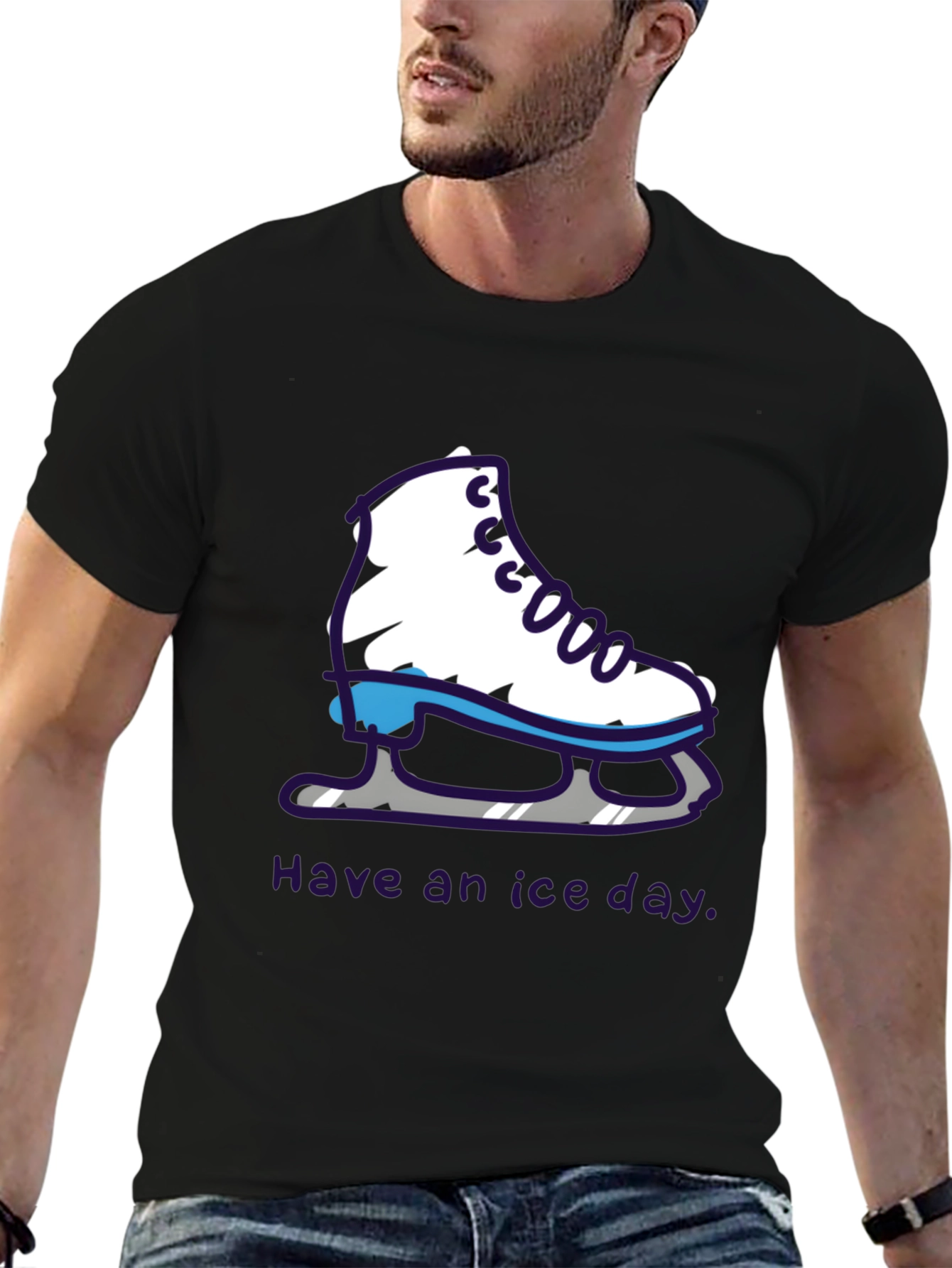 Ice Skate T-Shirt - Have an Ice Day!
