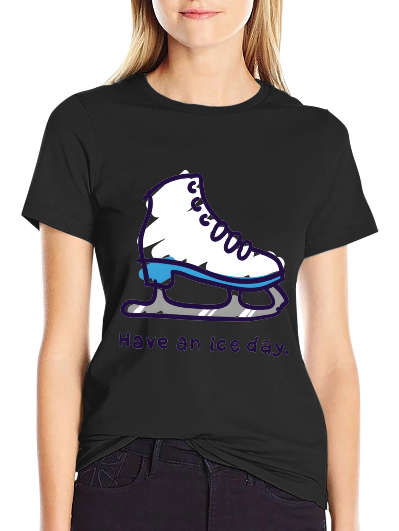 Ice Skate T-Shirt - Have an Ice Day!