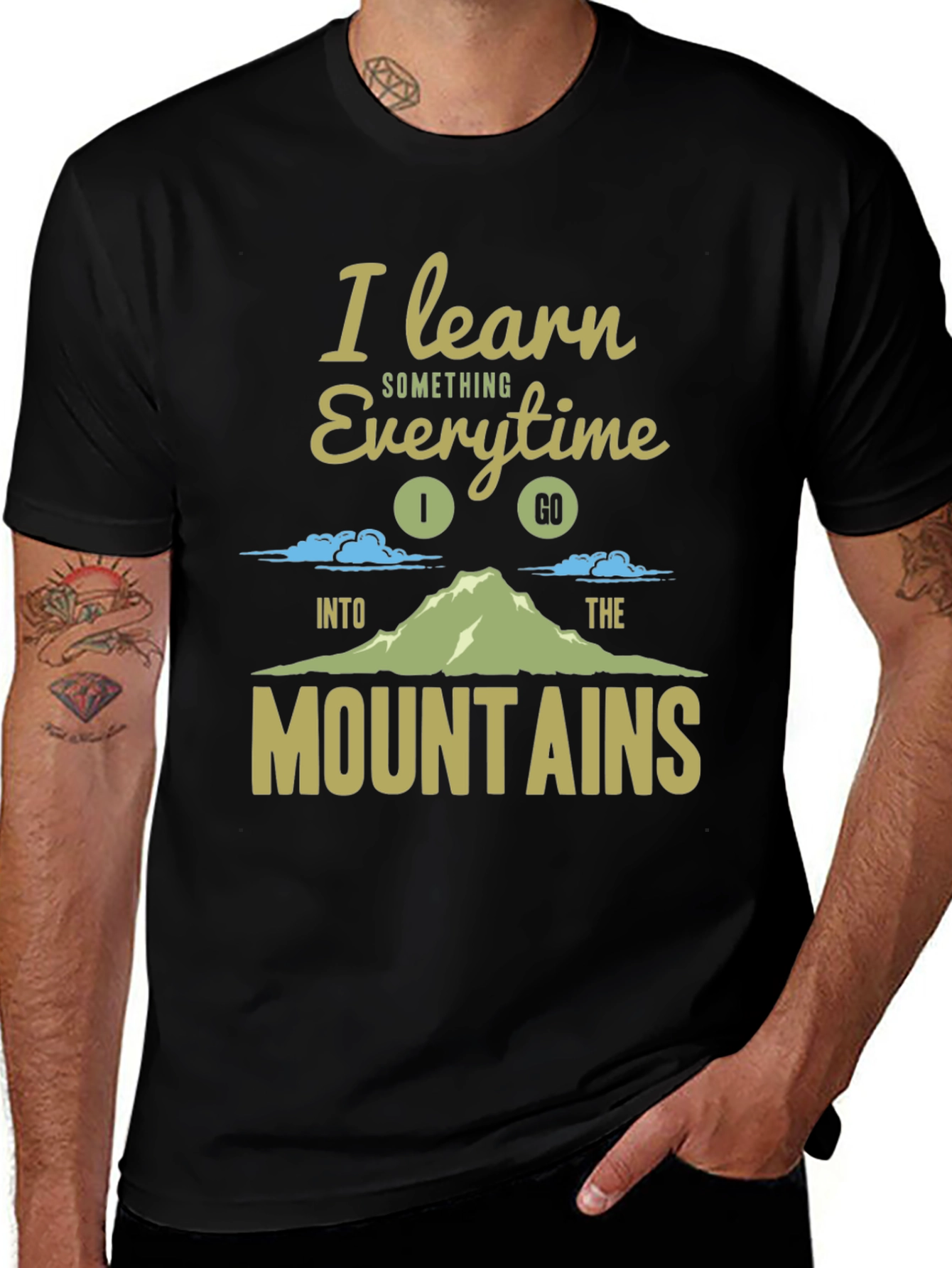I Learn Something Everytime Mountain T-Shirt