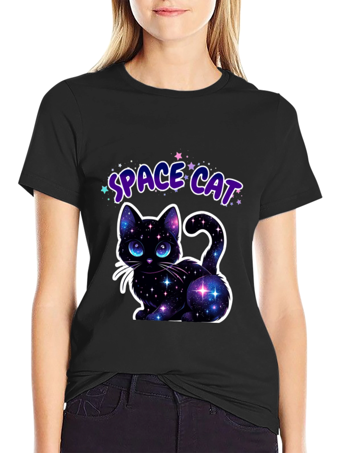 Space Cat Galaxy T-Shirt
