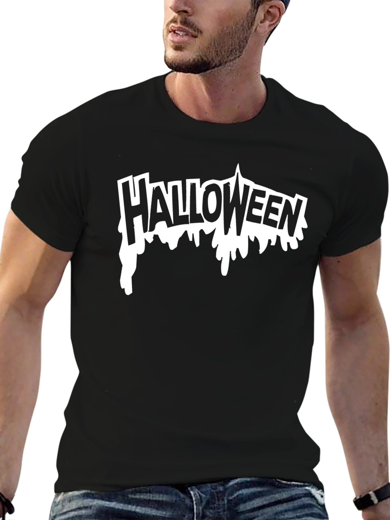 Halloween Drip T-Shirt - Black