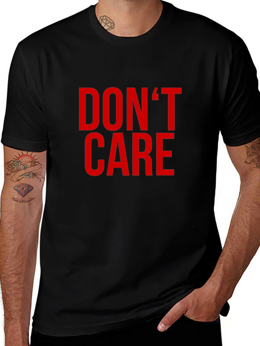 Dont Care Graphic Tee - Black Crewneck