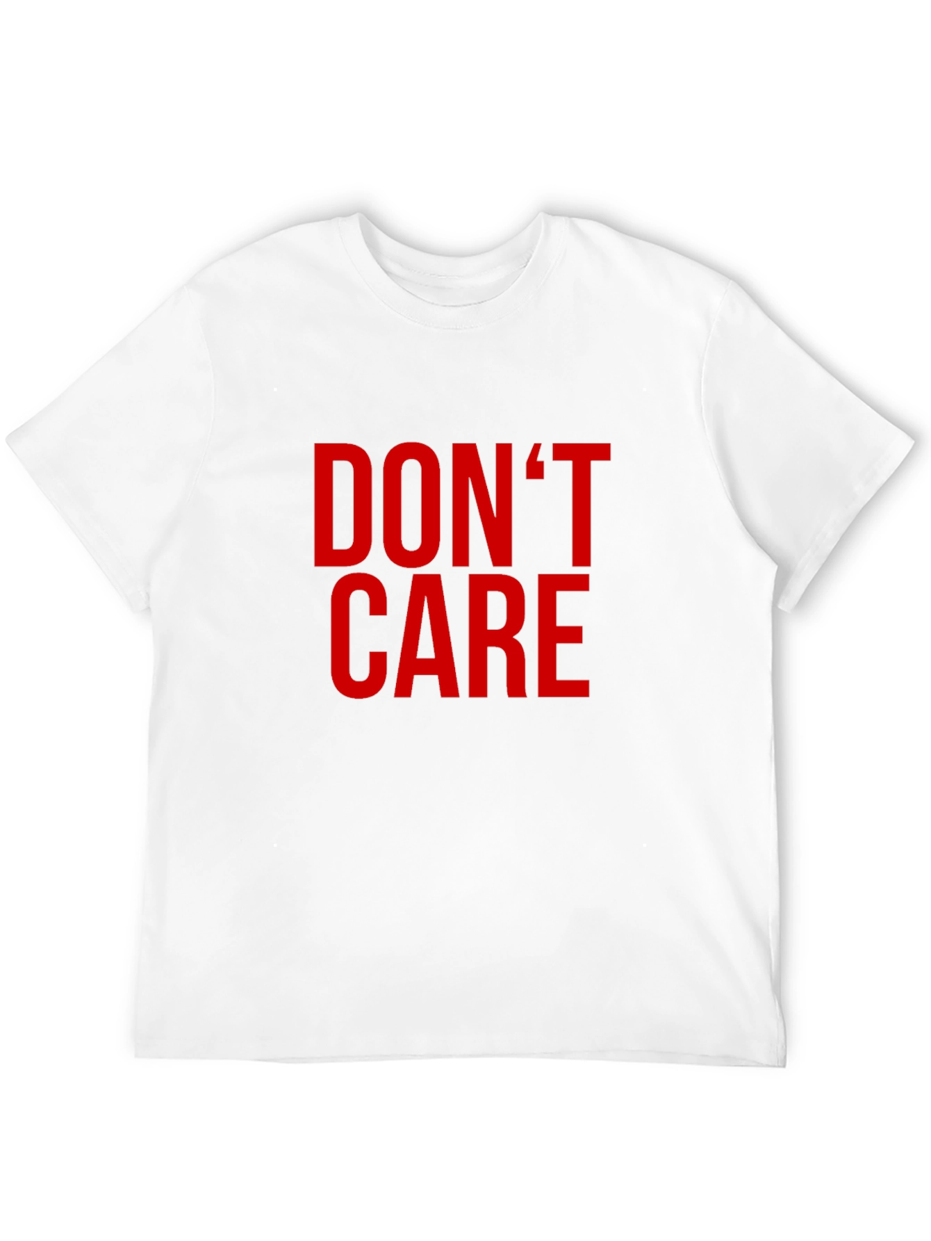 Dont Care Graphic Tee - Black Crewneck