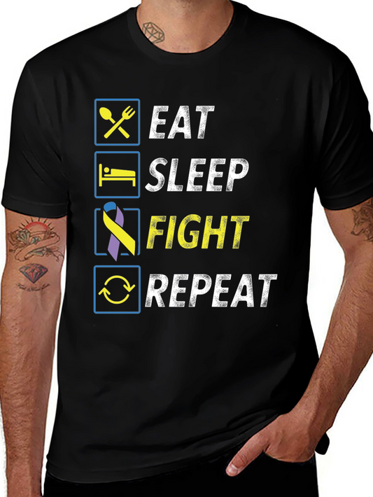 Eat Sleep Fight Repeat T-Shirt
