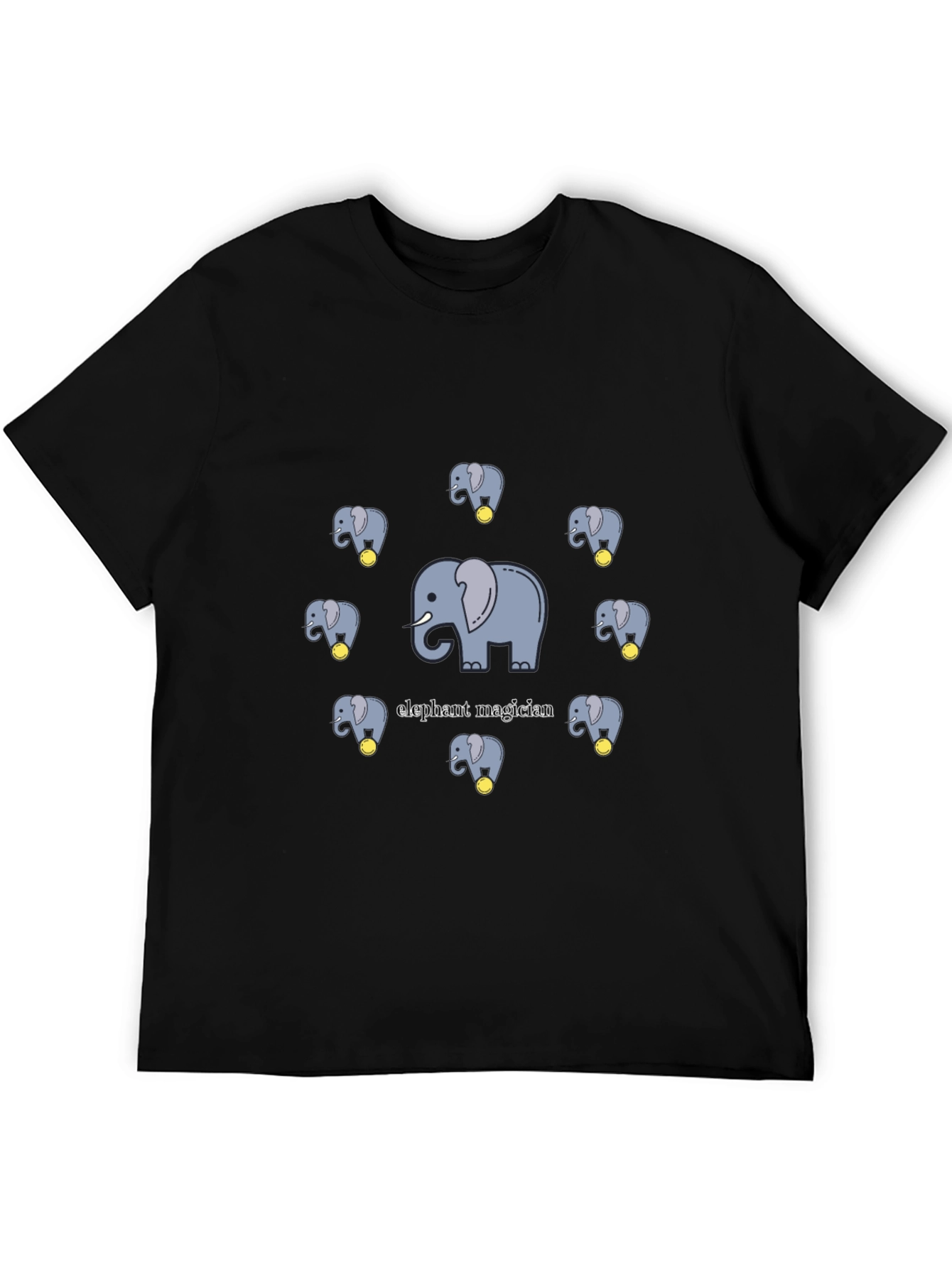 Elephant Magician T-Shirt - Cute Cartoon Design